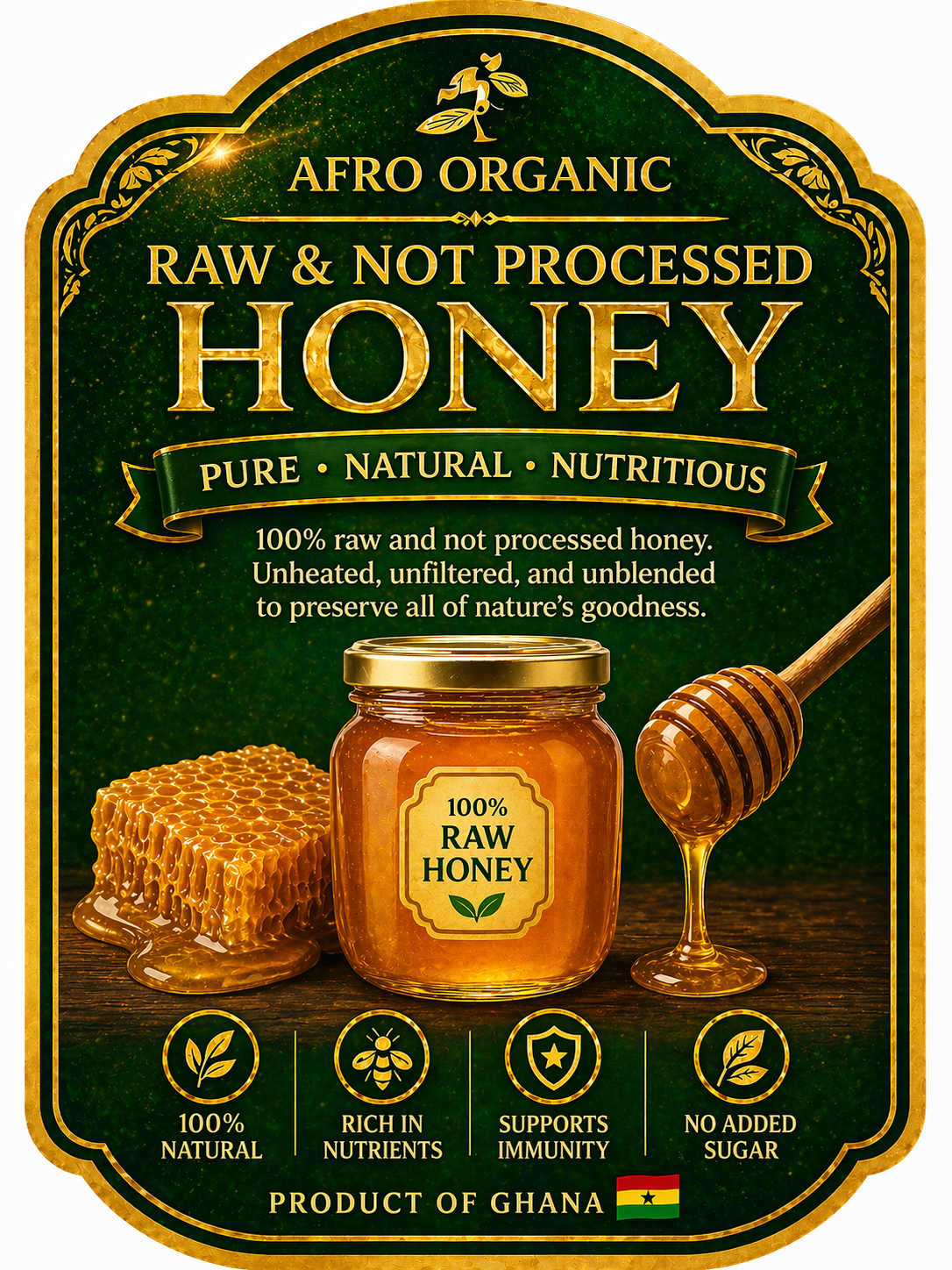Raw Honey not process